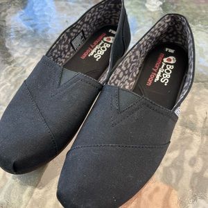 BOBS, new/never worn black, Plush -Peace and Love ballet flat, W 9.5